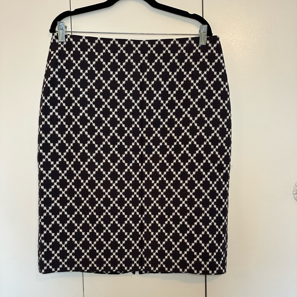 Ann Taylor Geometric Pencil Skirt